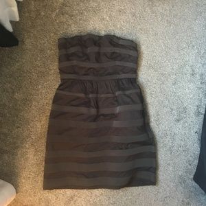 J Crew grey strapless dress size 4